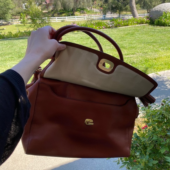 Coach Harper Sable Leather Satchel - Picture 7 of 8